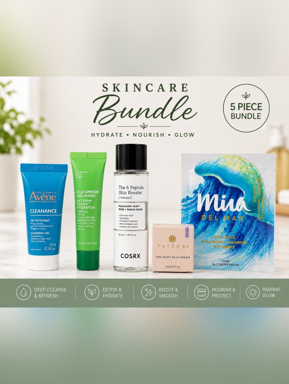 Skincare Self-Care Bundle | 5 Piece Beauty Set